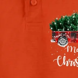 Buffalo Plaid Christmas Tree Red Truck Gift Dry Zone Grid Performance Polo