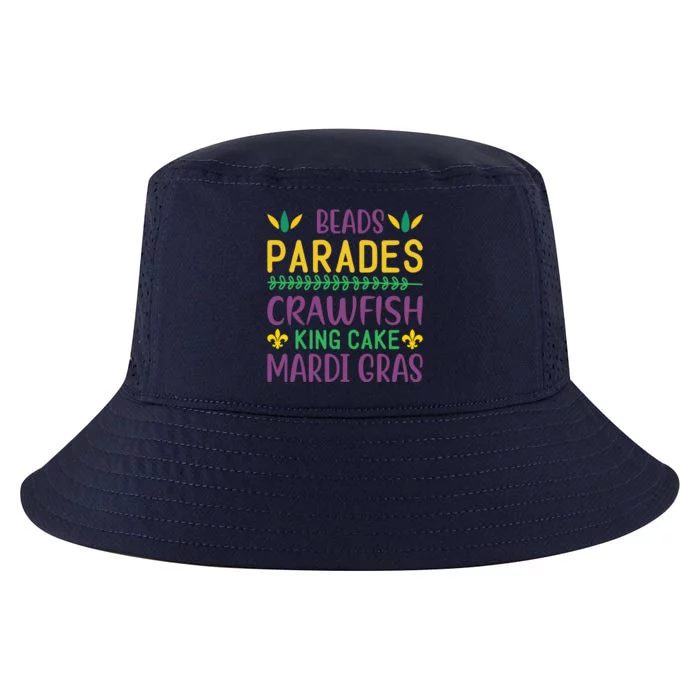 Beads Parades Crawfish King Cake Mardi Gras Cool Comfort Performance Bucket Hat