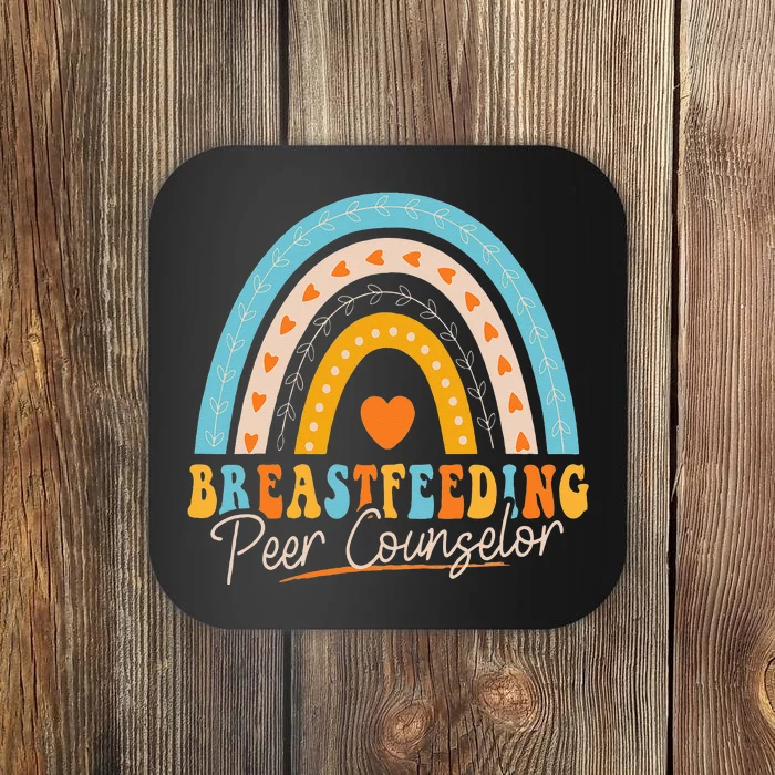 Breastfeeding Peer Counselor Rainbow Appreciation Coaster