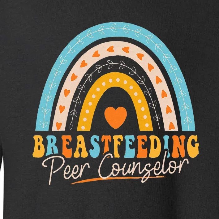 Breastfeeding Peer Counselor Rainbow Appreciation Toddler Sweatshirt