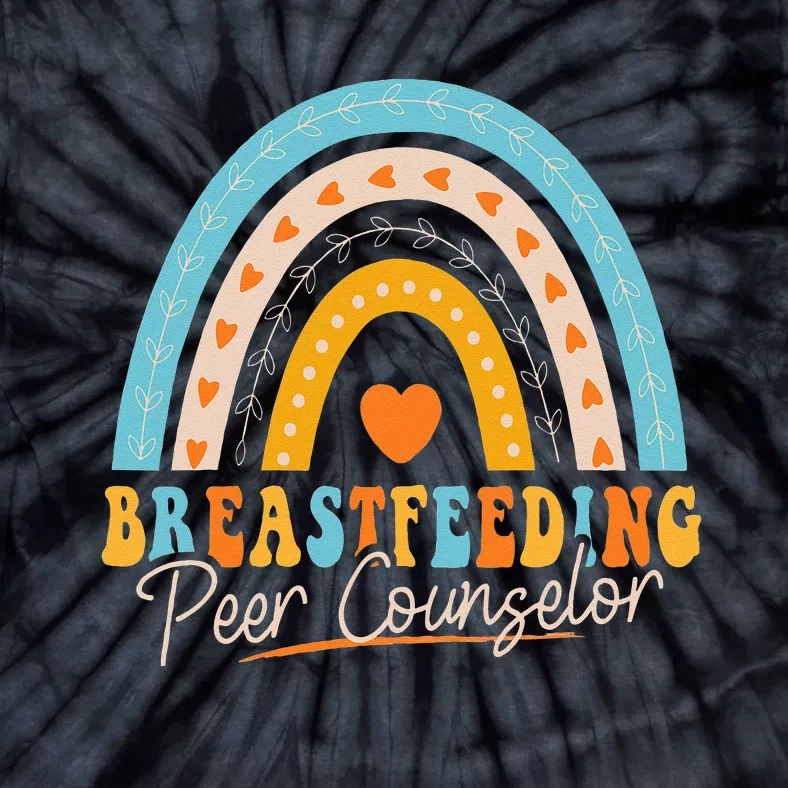 Breastfeeding Peer Counselor Rainbow Appreciation Tie-Dye T-Shirt