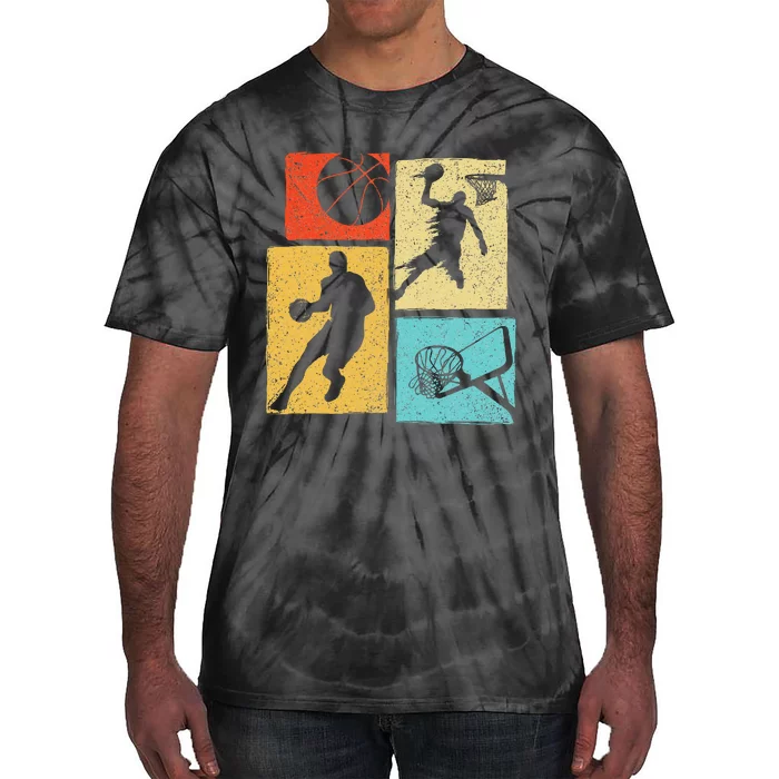 Basketball Players Colorful Ball Hoop Sports Lover Tie-Dye T-Shirt