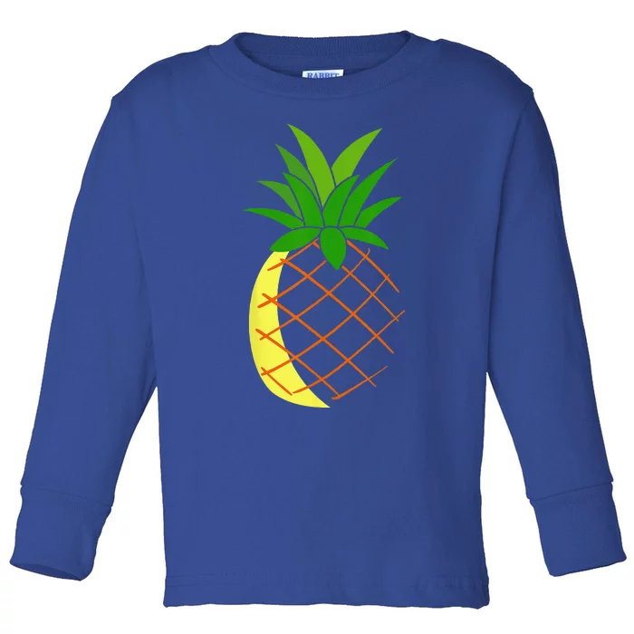 Big Pineapple Costume Cute Easy Fruit Halloween Gift Toddler Long Sleeve Shirt