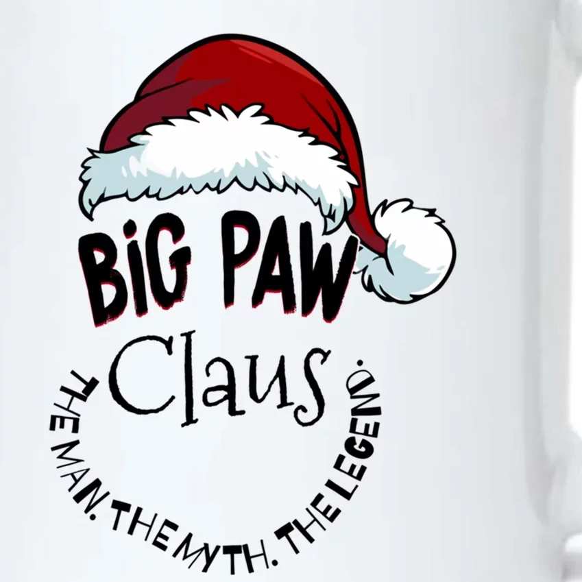 Big Paw Claus Happy New Santa Claus Christmas Myth Legend Funny Gift Black Color Changing Mug