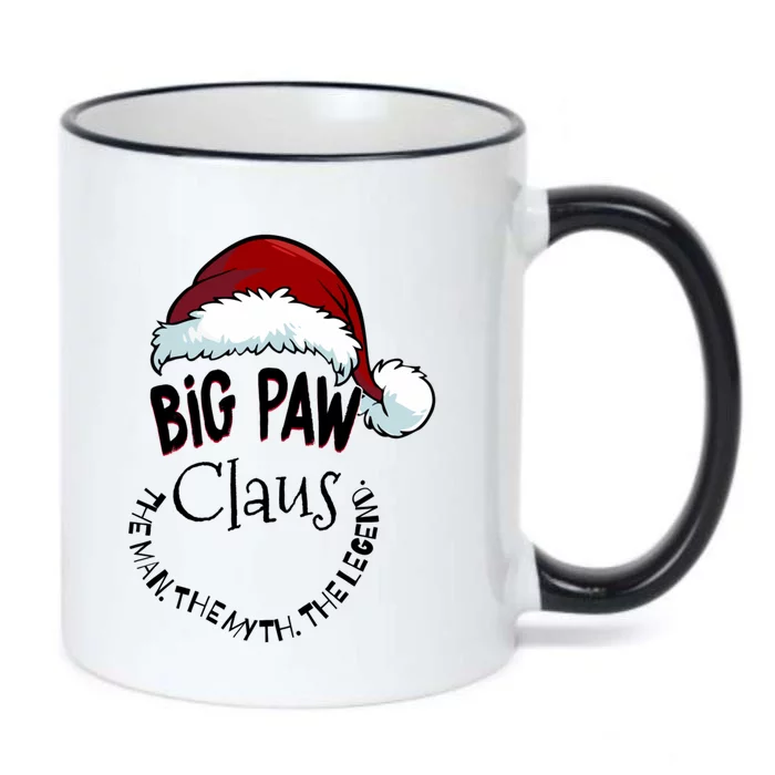 Big Paw Claus Happy New Santa Claus Christmas Myth Legend Funny Gift Black Color Changing Mug