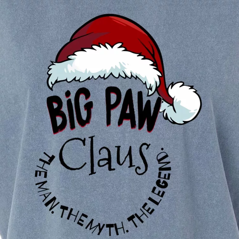 Big Paw Claus Happy New Santa Claus Christmas Myth Legend Funny Gift Garment-Dyed Women's Muscle Tee