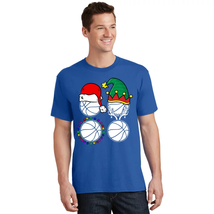 Basketball Player Christmas Cool Ugly Xmas Santa Reindeer Great Gift T-Shirt