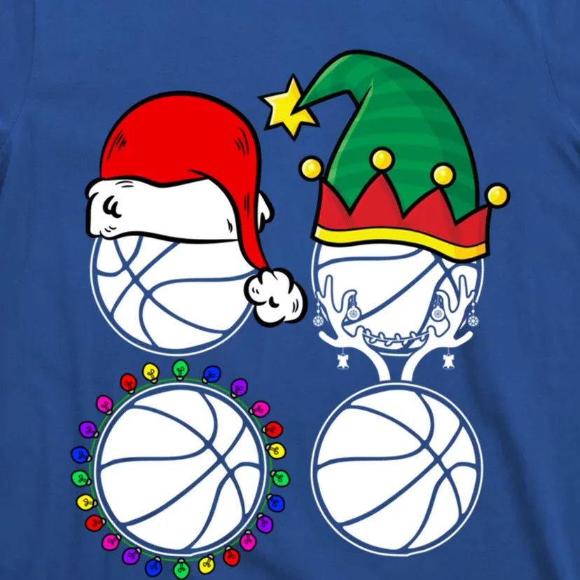 Basketball Player Christmas Cool Ugly Xmas Santa Reindeer Great Gift T-Shirt