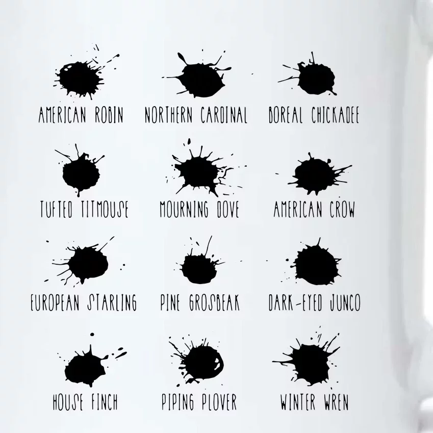 Birds Poops Chart Black Color Changing Mug