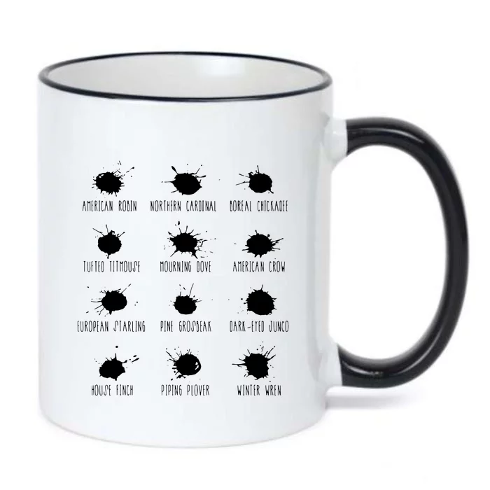 Birds Poops Chart Black Color Changing Mug