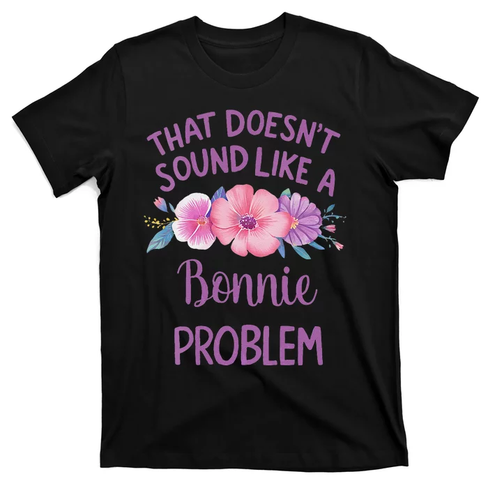 Bonnie Personalized Cute Flower Bonnie Name T-Shirt