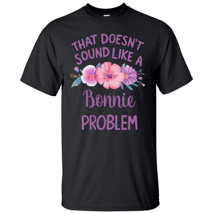 Bonnie Personalized Cute Flower Bonnie Name Tall T-Shirt