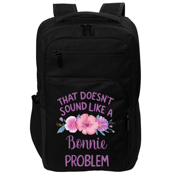 Bonnie Personalized Cute Flower Bonnie Name Impact Tech Backpack