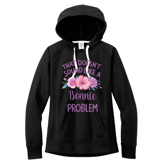 Bonnie Personalized Cute Flower Bonnie Name Women's Fleece Hoodie