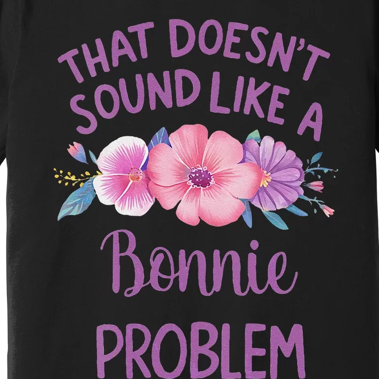 Bonnie Personalized Cute Flower Bonnie Name Premium T-Shirt