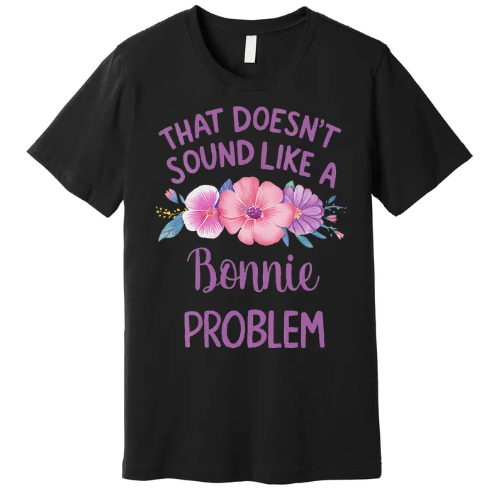 Bonnie Personalized Cute Flower Bonnie Name Premium T-Shirt