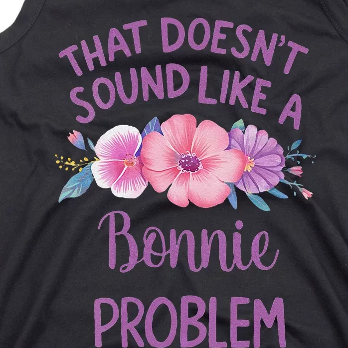 Bonnie Personalized Cute Flower Bonnie Name Tank Top