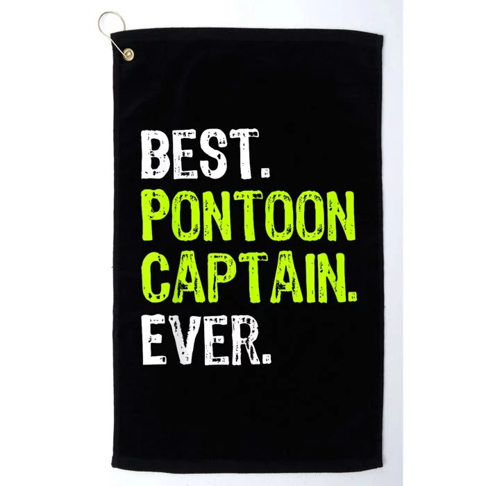 Best Pontoon Captain Ever | Pontoon Boat Platinum Collection Golf Towel