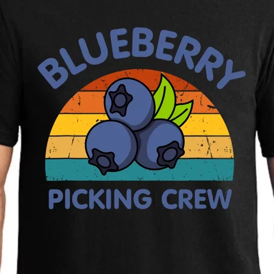 Blueberry Picking Crew Cute Family Blueberries Summer Fruit Pajama Set