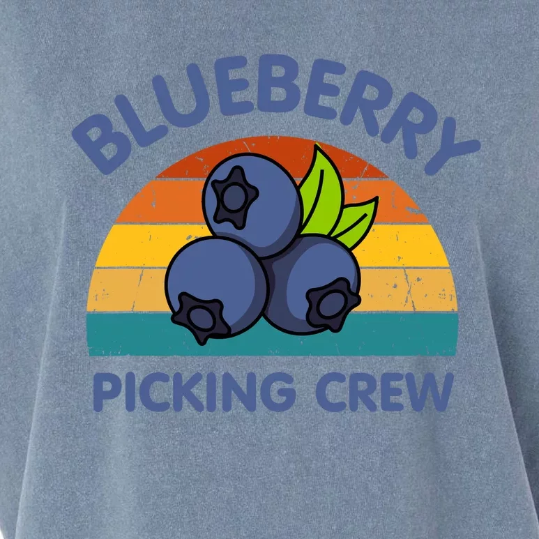 Blueberry Picking Crew Cute Family Blueberries Summer Fruit Garment-Dyed Women's Muscle Tee