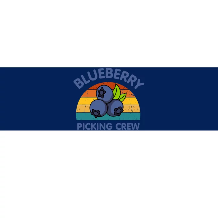 Blueberry Picking Crew Cute Family Blueberries Summer Fruit Bumper Sticker