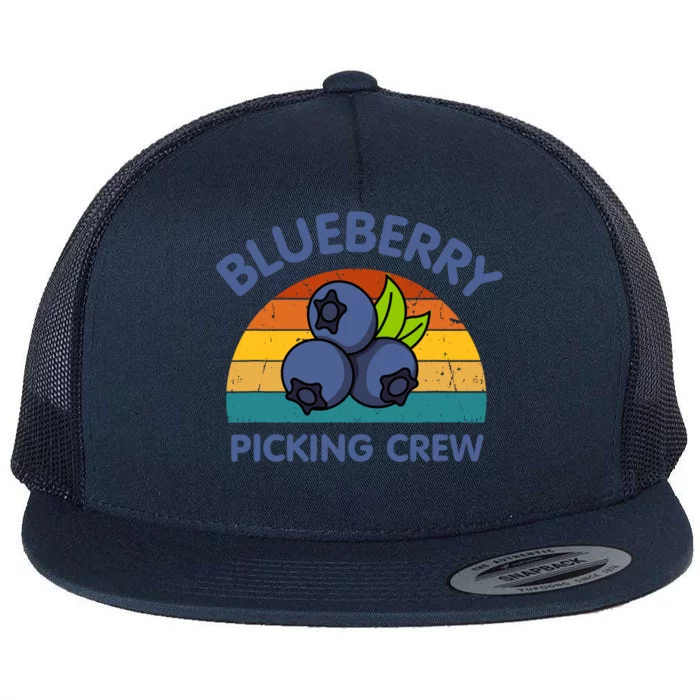 Blueberry Picking Crew Cute Family Blueberries Summer Fruit Flat Bill Trucker Hat