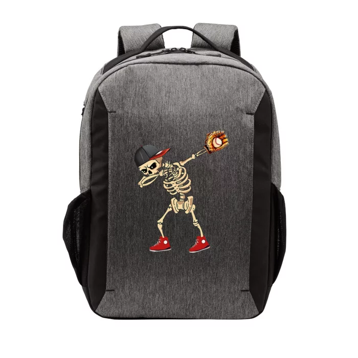 Baseball Player Catcher Pitcher With Mitt Dabbing Skeleton Vector Backpack