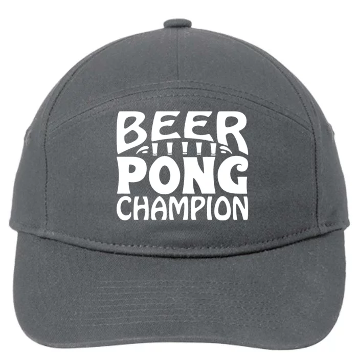 Beer Pong Champion 7-Panel Snapback Hat