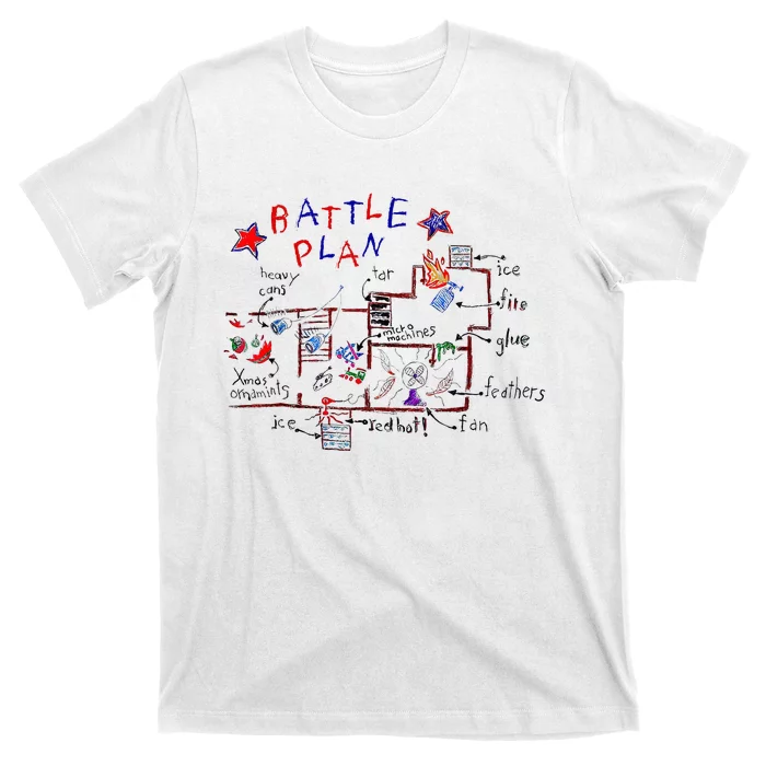 Battle Plan Christmas Home Hand Dawn Alone Xmas T-Shirt