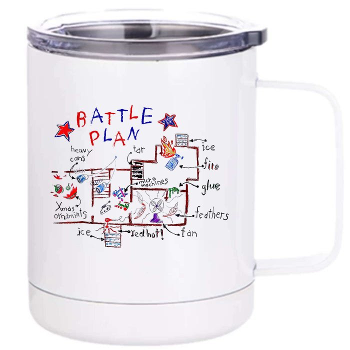 Battle Plan Christmas Home Hand Dawn Alone Xmas Front & Back 12oz Stainless Steel Tumbler Cup