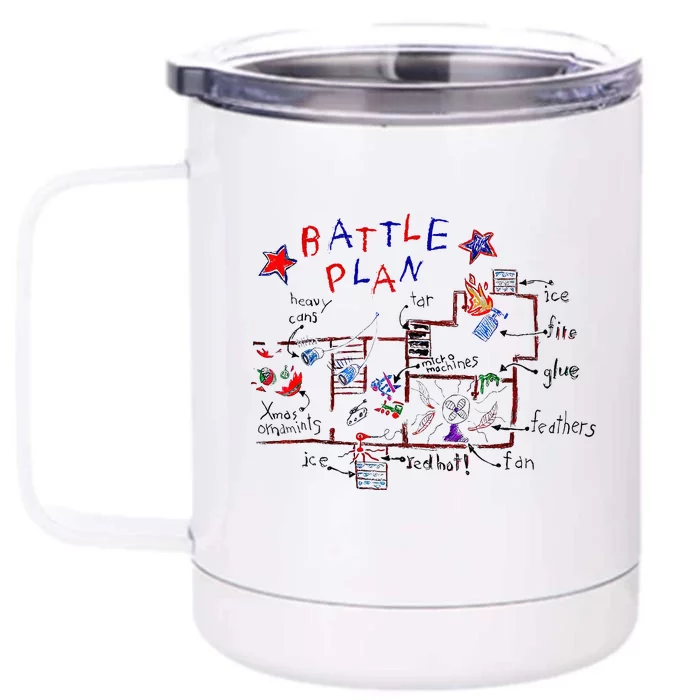 Battle Plan Christmas Home Hand Dawn Alone Xmas Front & Back 12oz Stainless Steel Tumbler Cup