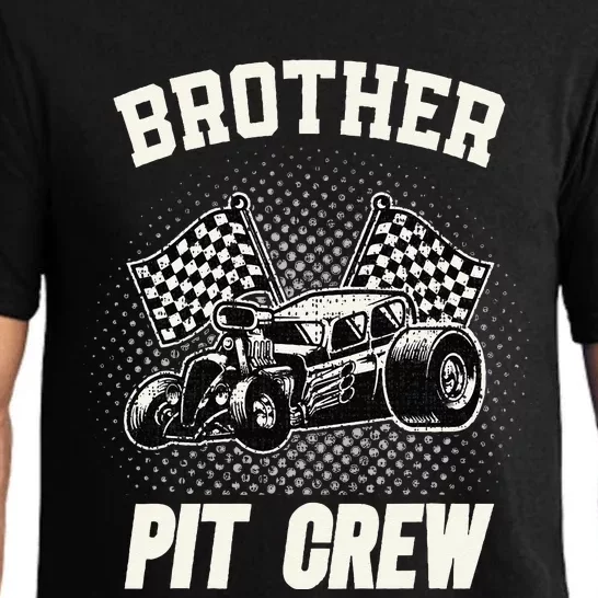 Brother Pit Crew Funny Race Car Birthday Party Racing Family Pajama Set