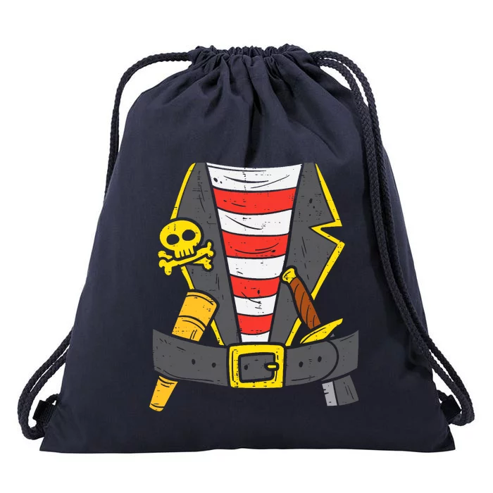 Buccaneer Pirate Carribean Costume Halloween Boy Drawstring Bag