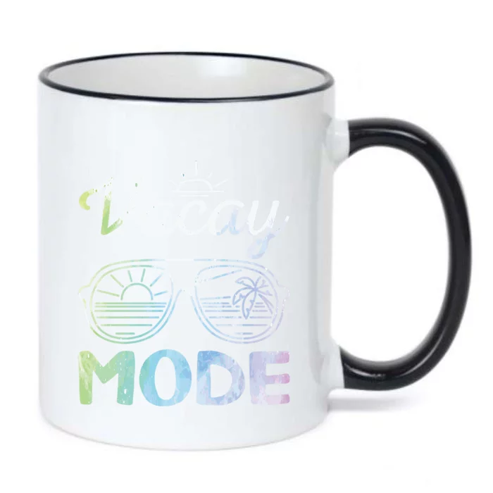 Beach Party Cruise Vacation Mode On Beach Goers Vacay Mode Gift Black Color Changing Mug