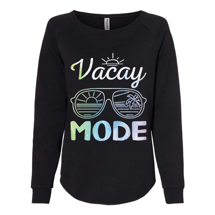 Beach Party Cruise Vacation Mode On Beach Goers Vacay Mode Gift Womens California Wash Sweatshirt