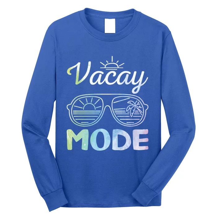 Beach Party Cruise Vacation Mode On Beach Goers Vacay Mode Gift Long Sleeve Shirt