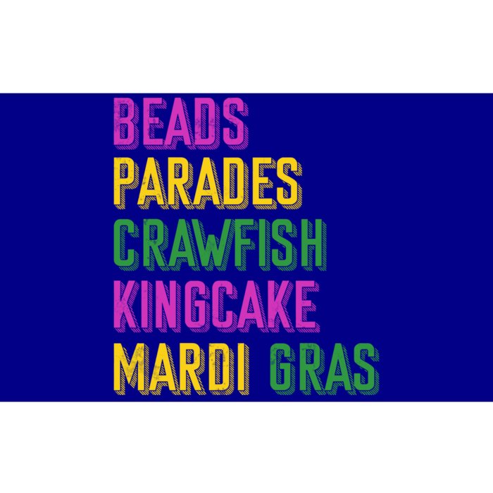 Beads Parades Crawfish Kingcake Masquerade Mardi Gras Gift Bumper Sticker