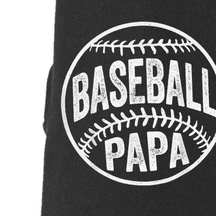 Baseball Papa Coach Father's Day Doggie 3-End Fleece Hoodie