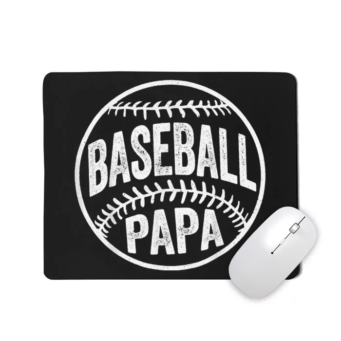 Baseball Papa Coach Father's Day Mousepad