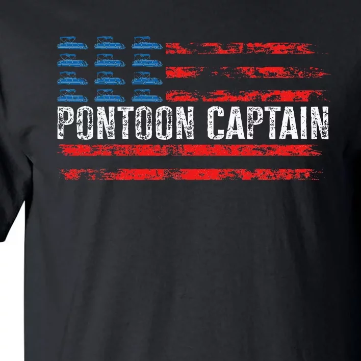 Boating Pontoon Captain Pontoon Boat Tall T-Shirt