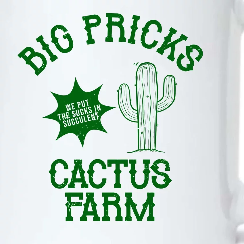 Big Pricks Cactus Farm Funny Black Color Changing Mug