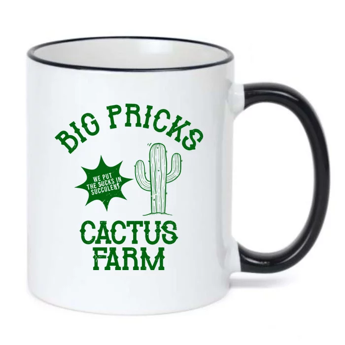 Big Pricks Cactus Farm Funny Black Color Changing Mug