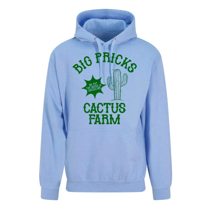 Big Pricks Cactus Farm Funny Unisex Surf Hoodie