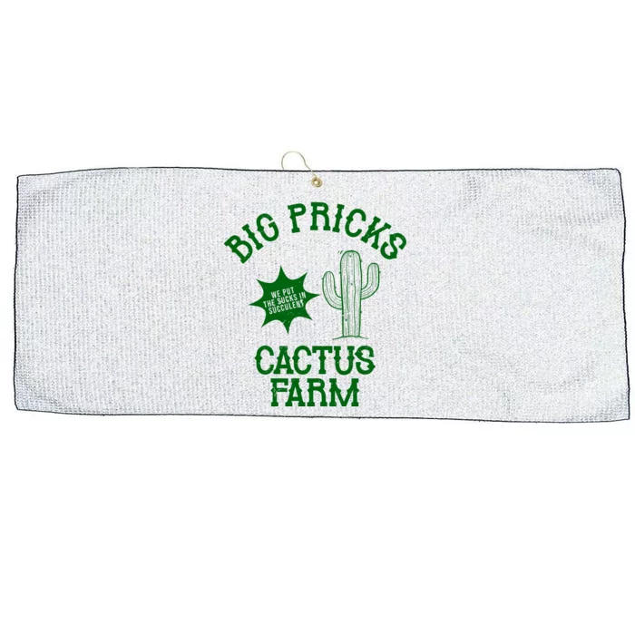 Big Pricks Cactus Farm Funny Large Microfiber Waffle Golf Towel