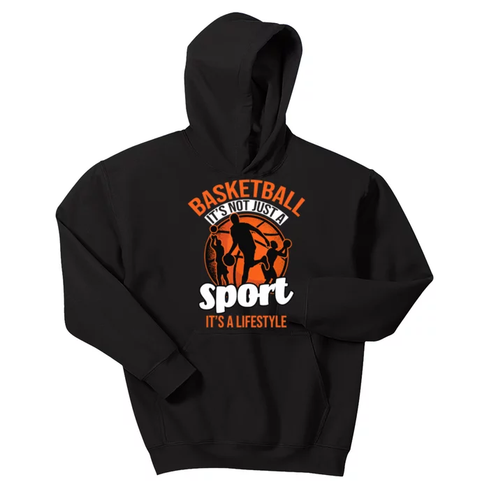 Basketball Player Coach Team Baller Sports Lover Bball Fan Kids Hoodie