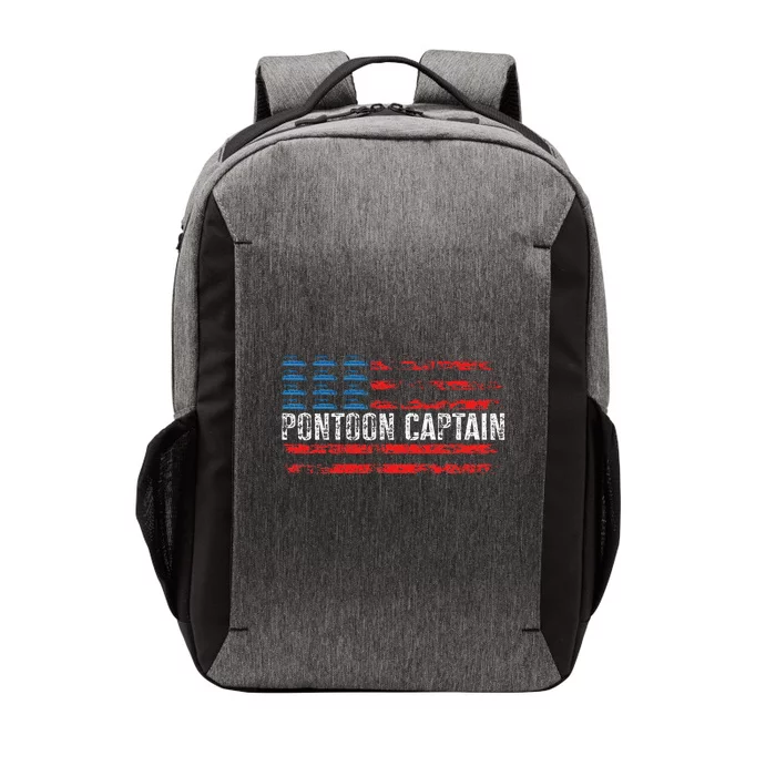 Boating Pontoon Captain 4th Of July Pontoon Boat Vector Backpack