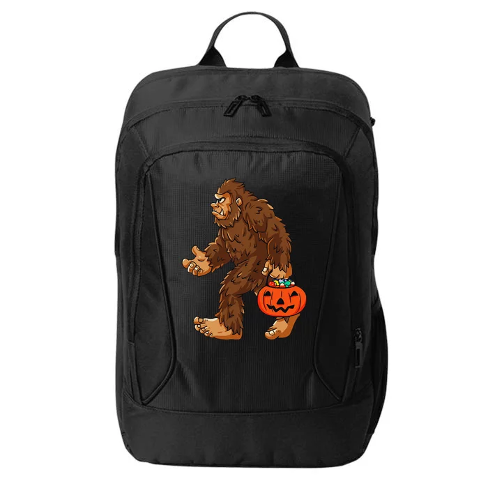 Bigfoot Pumpkin Candy Halloween Costume Sasquatch Lovers City Backpack