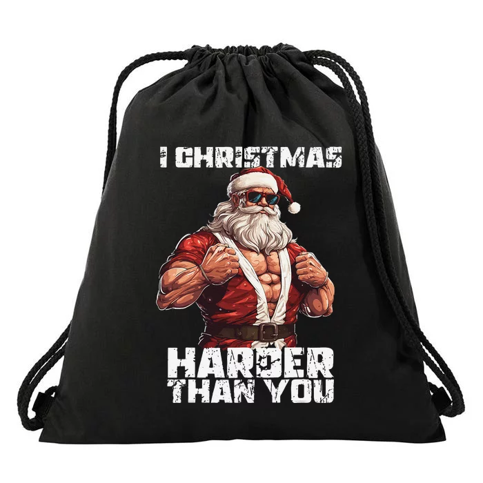 Bodybuilding Powerlifting Christmas Core Workout Iron Mass Drawstring Bag