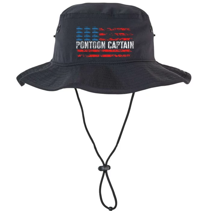 Boating Pontoon Captain 4th Of July Pontoon Boat Legacy Cool Fit Booney Bucket Hat