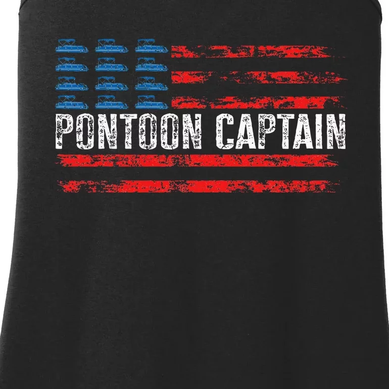 Boating Pontoon Captain 4th Of July Pontoon Boat Ladies Essential Tank